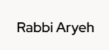 Rabbi Aryeh Logo